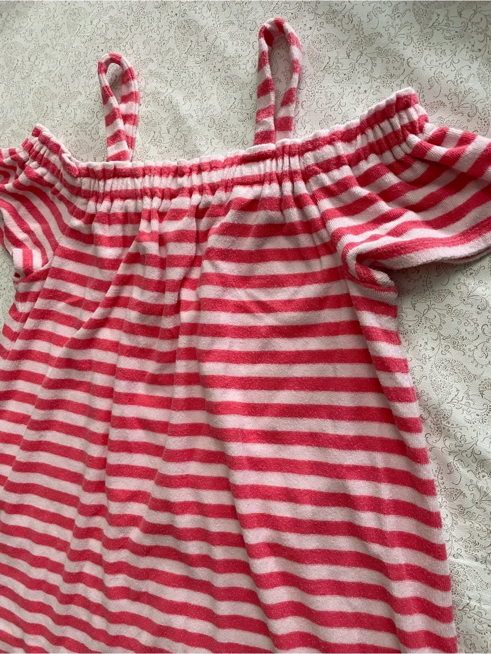 Disney Animators Collection Moana Striped Cover Up Dress Girls 7/8 Striped